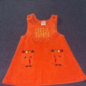 Baby Starters Orange Corduroy Dress